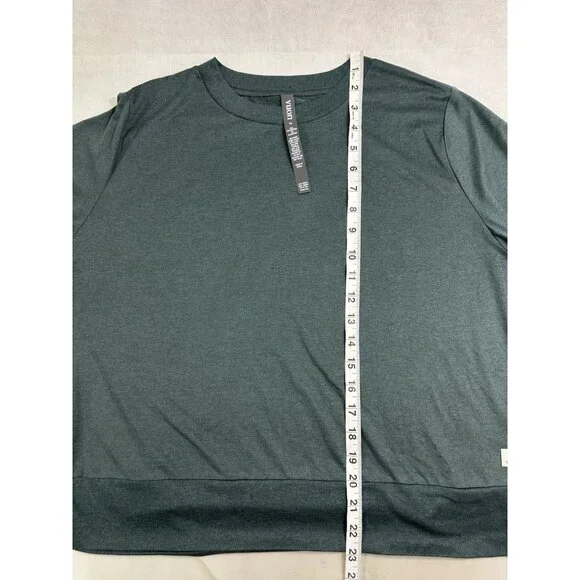 Vuori Daydream Crew Long Sleeve In Green Cape Heather Womens XL Read - Picture 9 of 11